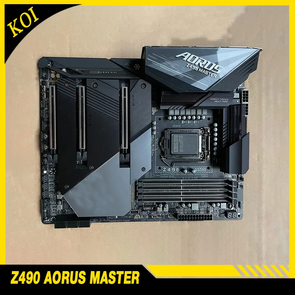 For G-i-g-a-b-y-t-e Motherboard 10th Gen I9i7i5i3 DDR4 6XSATA M.2 Z490 AORUS MASTER