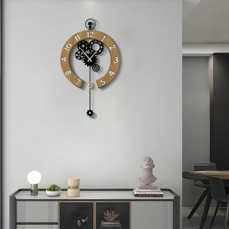 Decorative Wall Clock Modern Wall Watch Luxury Aesthetic Large Clocks Minimalist Silent Elegant Living Room Watches Home Decor