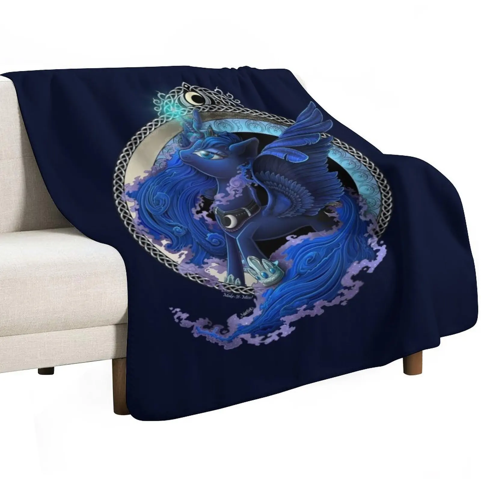 Let The Moon Shine! Throw Blanket Decoratives Bed linens Weighted blankets and throws warm winter warm for winter Blankets
