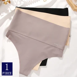 Seamless High Waist Women Thong Black Abdomen Hip Lift Briefs Body Shaping Underwear Breathable Female Panties Plus Size S-XL