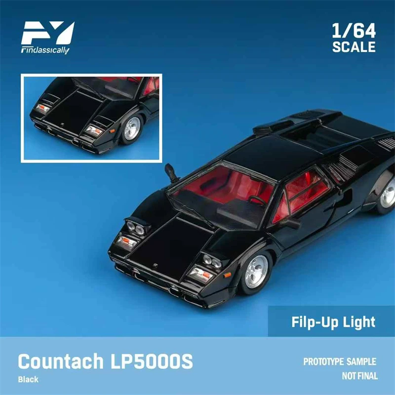 (예약 주문) Findclassically 1:64 Countach LP5000S Limited799 다이캐스트 수집가용 차량 모델 자동차