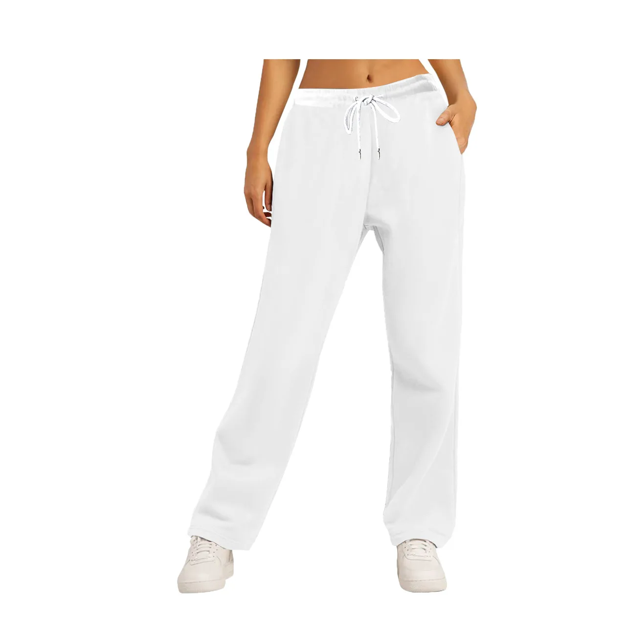 2025 Pantaloni da jogging in pile essenziali. Vestibilità rilassata e foderata in peluche per un massimo comfort e uno stile versatile.