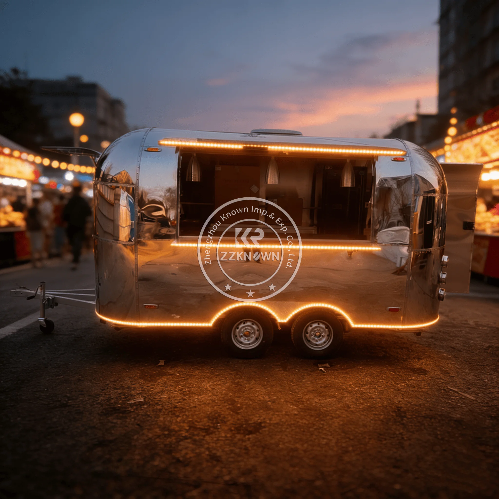 Coffee Trailer Hot Dog Truck Churro Equipped with Machine and Fryer Food Trailer Manufacture Australian Standard