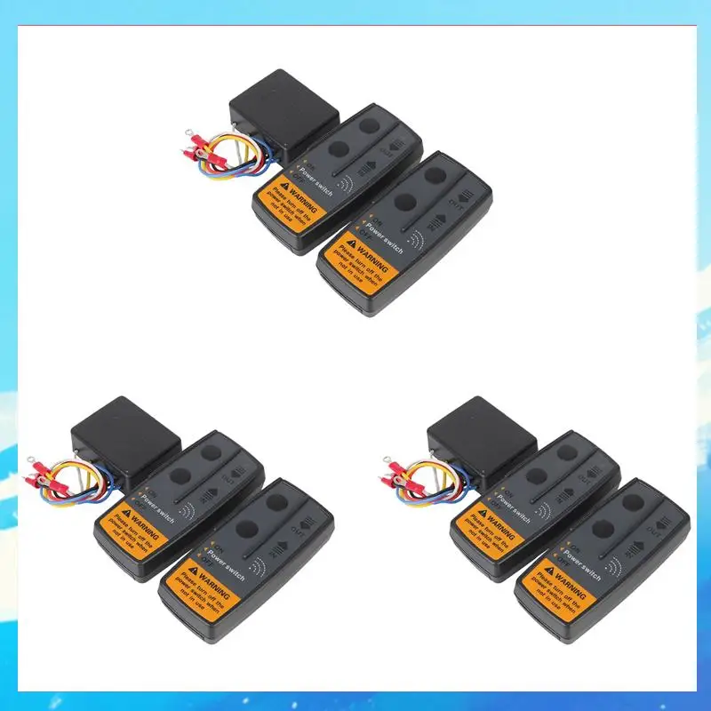 

6X 2.4G 12V 24V Electric Winch Switch Controller Universal Wireless Remote Control Recovery For Off-Road ATV Trailer 72W-[A49T]