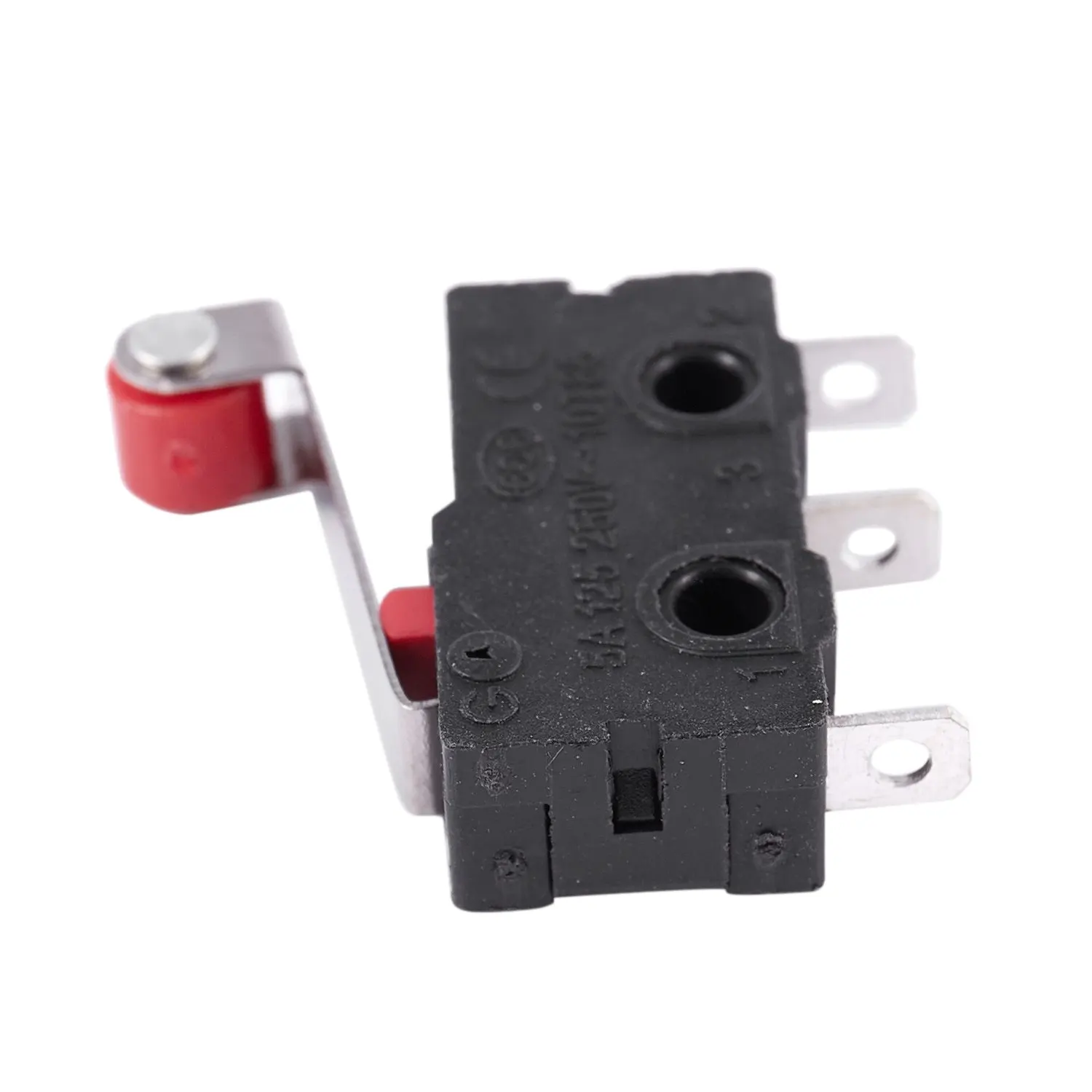 10Pcs Micro-Roller Lever Arm Open Close Limit Switch Kw12-3 Pcb Microswitch