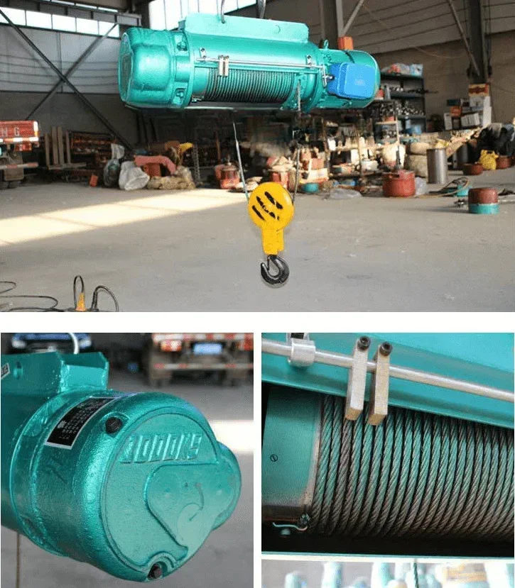 2026-2026-Hot Sales5T Handling Electric Wire Rope Hoist With Wireless Remote Control Double Speed Wire Rope Electric Hoist Price