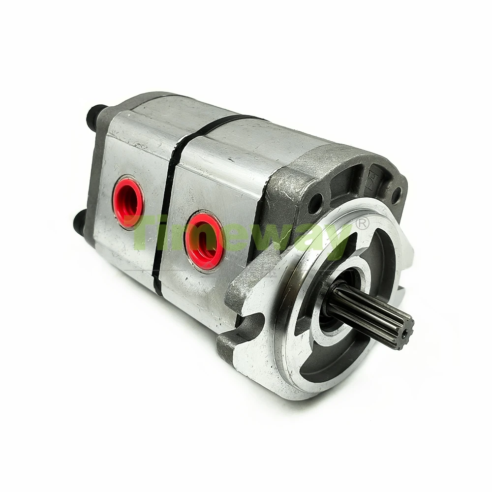 PGP Hydraulic Gear Pump PGP51066G3LP PGP51088G3LP PGP51033G3LP High Pressure Double Pump 2 Inlet 2 Outlet Ports Double Gear Pump