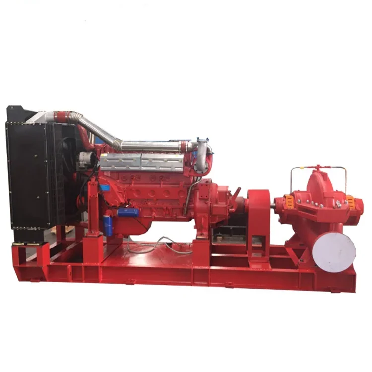 

XS Wholesale High Quality diesel Engine Horizontal Double Suction Split case Centrifugal Volute Water Pump