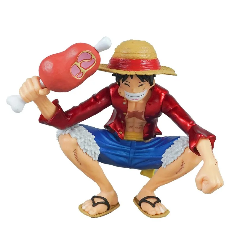 Een Stuk Monkey D Luffy Anime Figuur Actiefiguren Standbeeld Beeldje Collectie Desktop Ornament Model Pop Speelgoed voor kinderen Geschenken