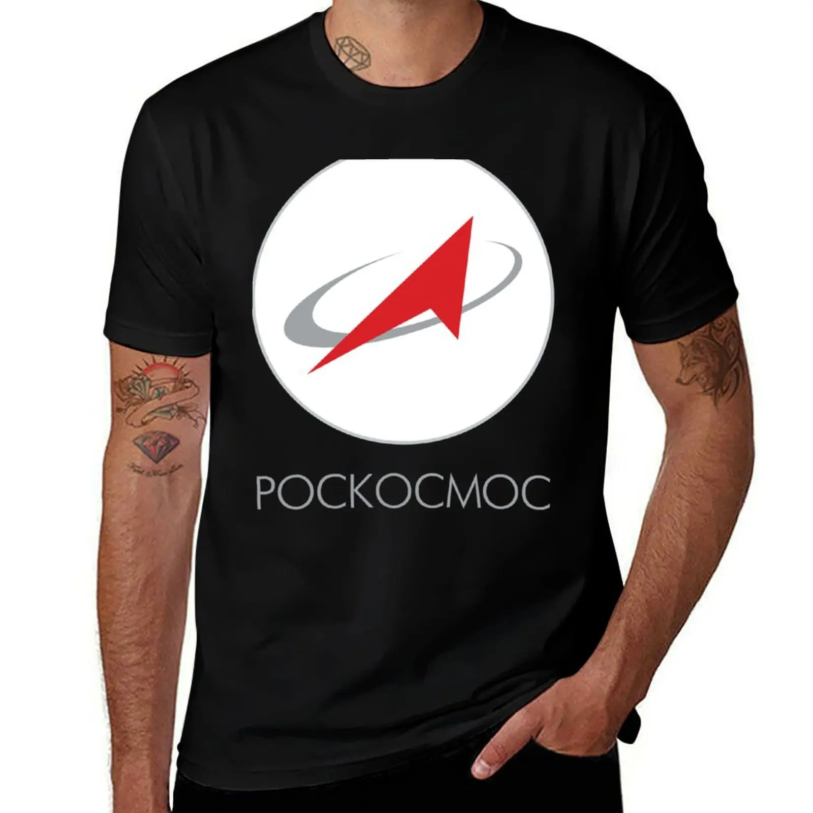 

Roscosmos Logo T-Shirt Durable Work Wear T-Shirt