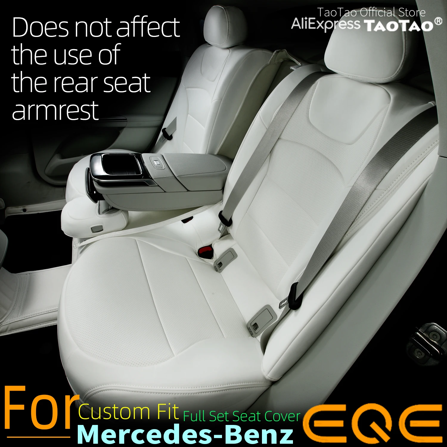 Funda de asiento personalizada para mercedes benz eqe 350 suv, fundas de asiento de coche, juego completo impermeable