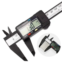 100/150mm Digital Caliper Vernier Caliper Gauge Measuring Tool for Carpentry Tools with Carbon Fiber Dial and Electronic Ruler