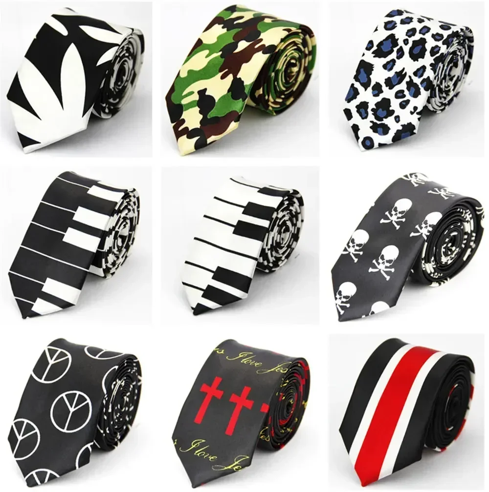 Narrow Ties for Men Women  5cm (2\