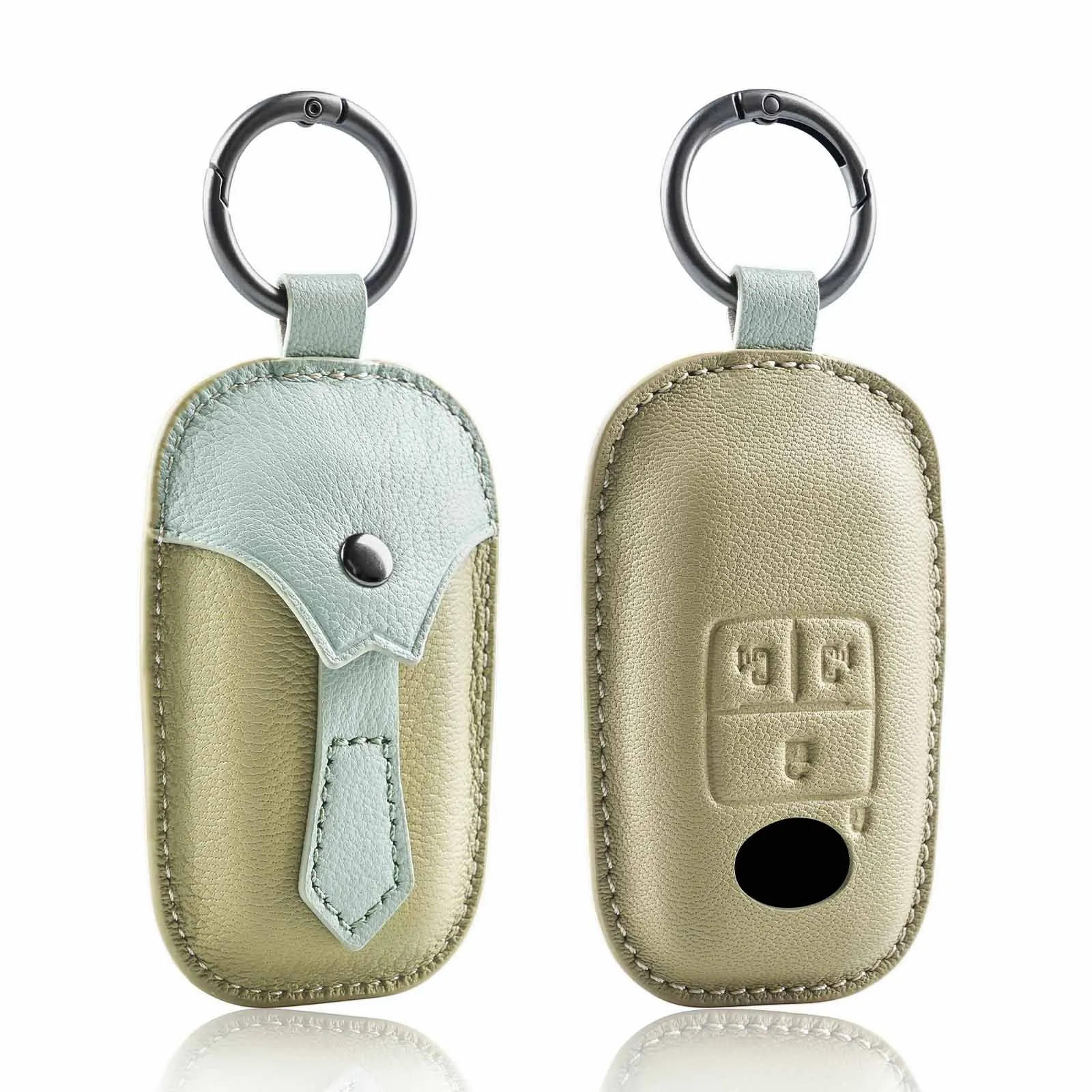 Capa de couro para chave de carro com chaveiro para Toyota Perodua Yaris Ativ Raize Veloz Avanza Rush Daihatsu Japan