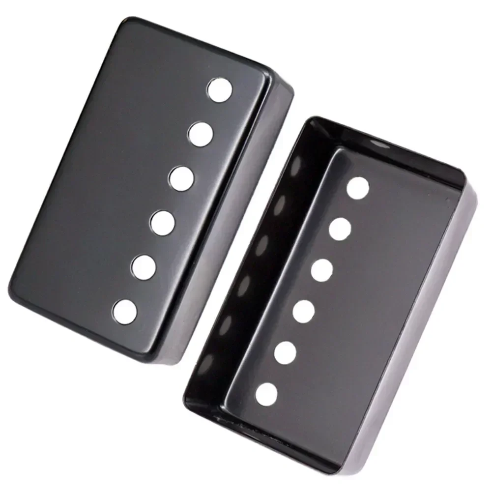 Humbucker Pickup Surround Rings Metal Pickup Cover Silver 1PC 50/52mm Black For LP Style High Quality Portable