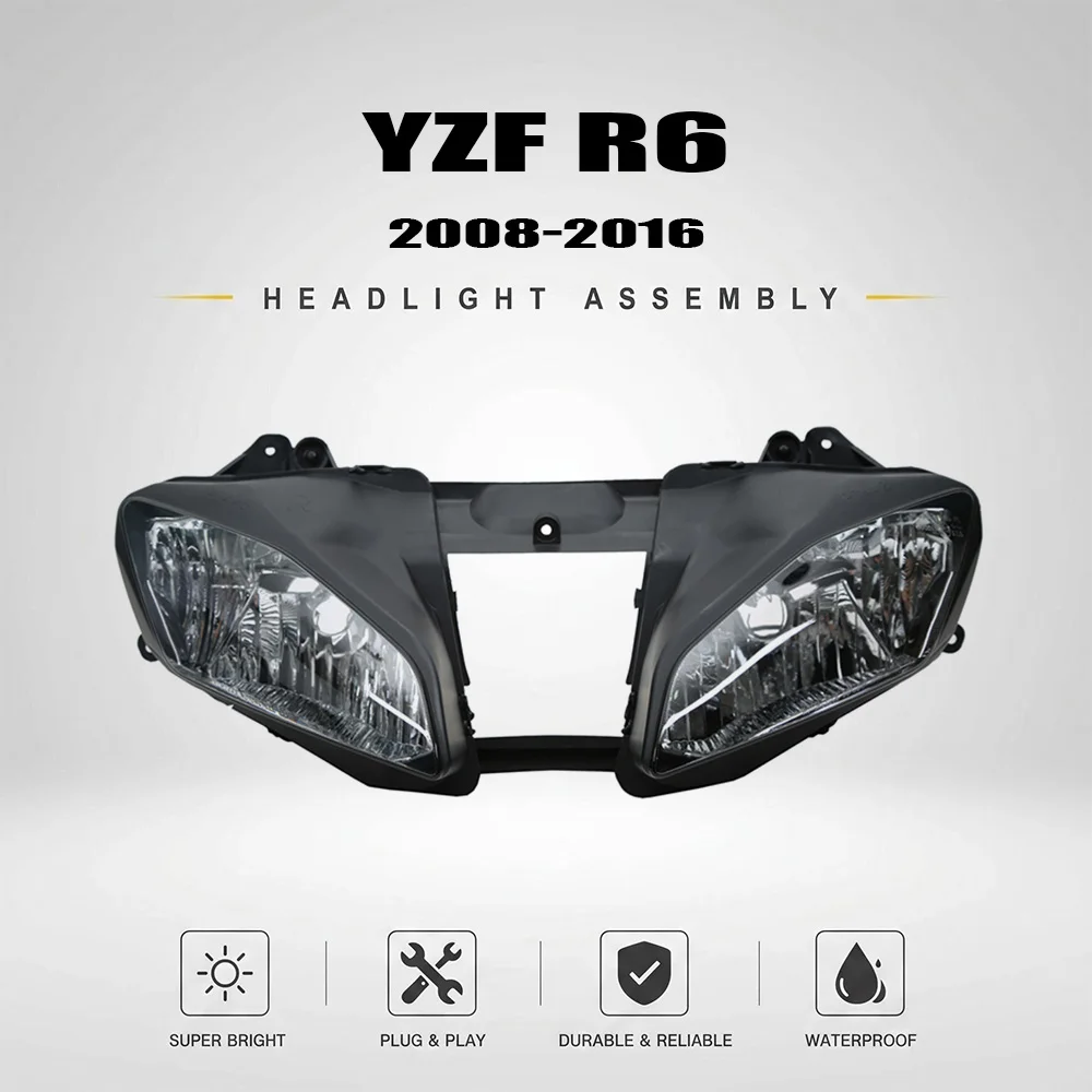 For Yamaha YZF-R6 YZF R6 2008-2016 Motorcycle Front Headlight Lamp Upper Fairing Bracket