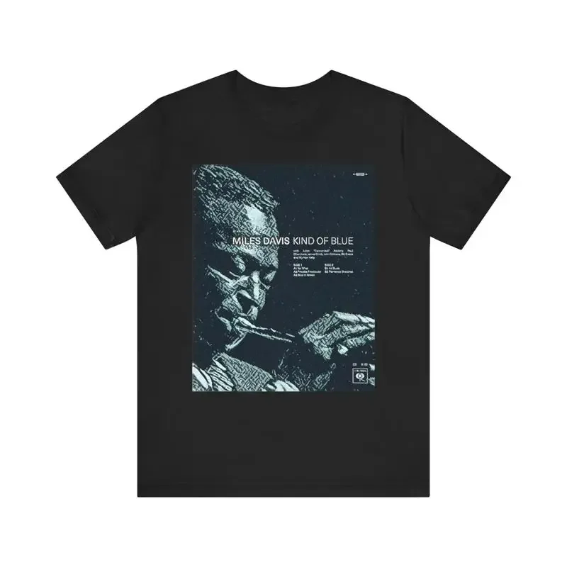 Miles Davis Jazz Art Print Crewneck Jersey T Shirt