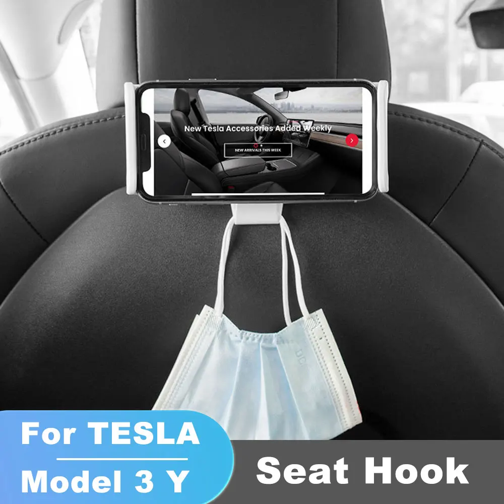 For Tesla Model 3/Y Back Seat Phone Holder Stand Auto Headrest Bracket Support For Tablet PC iPad Mini Pro