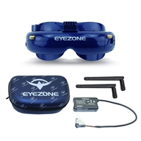 EyeZone Yuan 5.8G 40CH Dual Receiver FPV Goggles With OLED Built-in DVR Core FatShark Dominator Head Tracker /without receiver