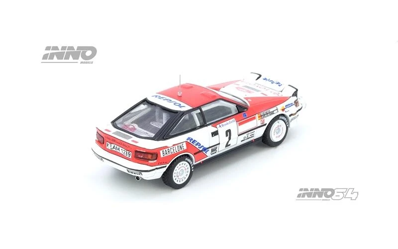 Preventa INNO 1:64 ST165 CELICA GT FOUR Ganador del Rally de Montecarlo 1991 C. Sainz / L. Moya, Modelo de Auto Fundido a Presión, Miniatura, Regalos