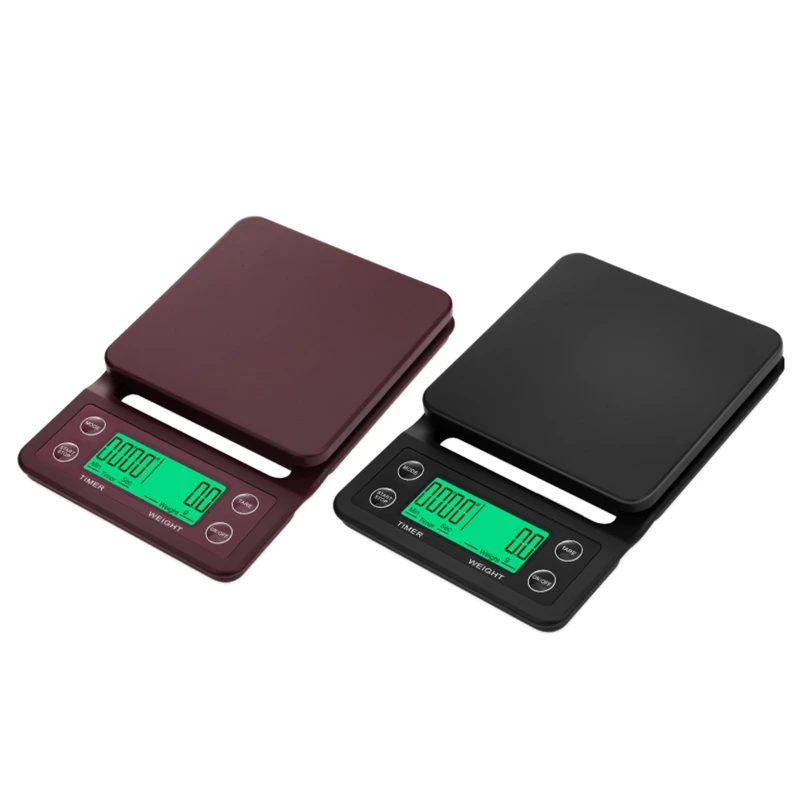 Coffee Scale with Timer 3kg/5kg High Drip Espresso Scale with Backlight LCD Display Kitchen Scale TOP ones