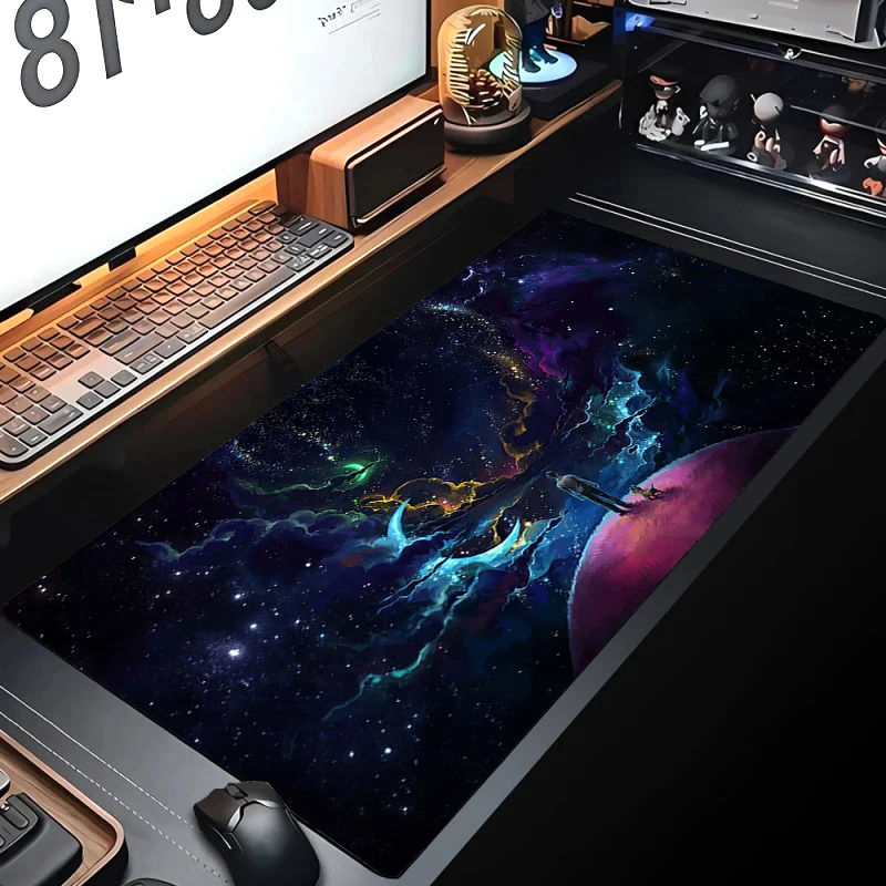 

900x400mm Nebula Large Mouse Pad Non-Slip Gaming Mousepad Laptop Mouse Mat Gamer PC Office Keyboard Pad Big Rubber Table Mat XXL