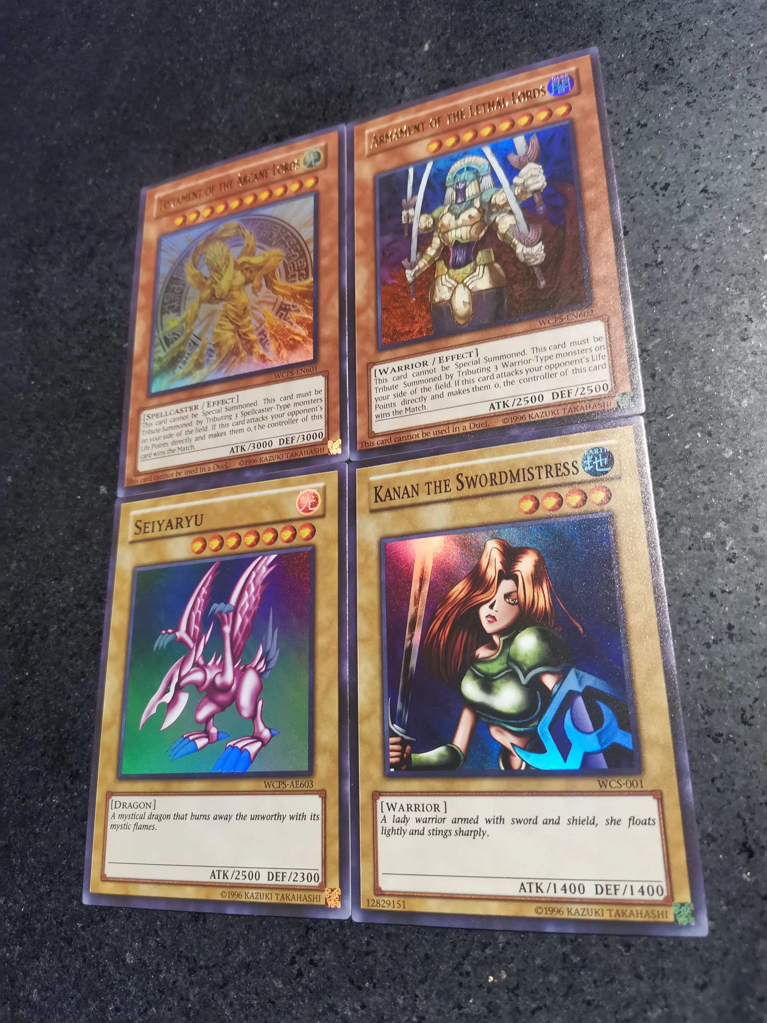 

4 шт./компл. Ю-Ги-Ой своими руками! 2006 Wcs Чемпионат мира по самоконтролю, сбор подписей, торговая флэш-карта, аниме, мультяшный подарок