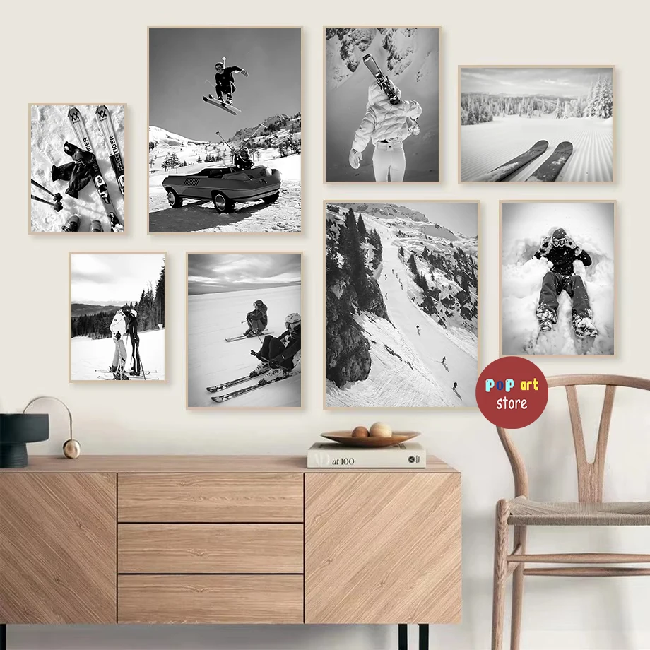 Retro Skiing Poster… - image