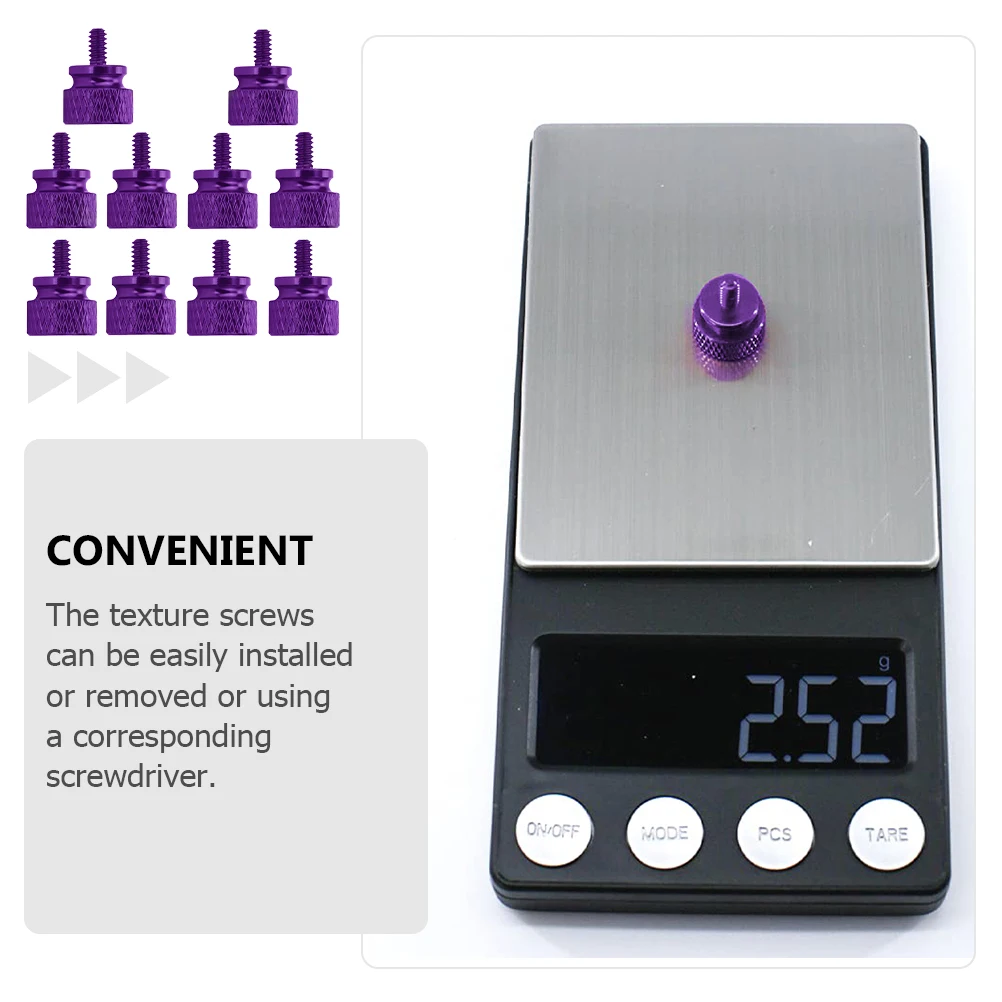 

10 шт. цветные винты, сменный фиксатор шасси с накаткой, винты премиум-класса из алюминиевого сплава, корпус компьютера, жесткий