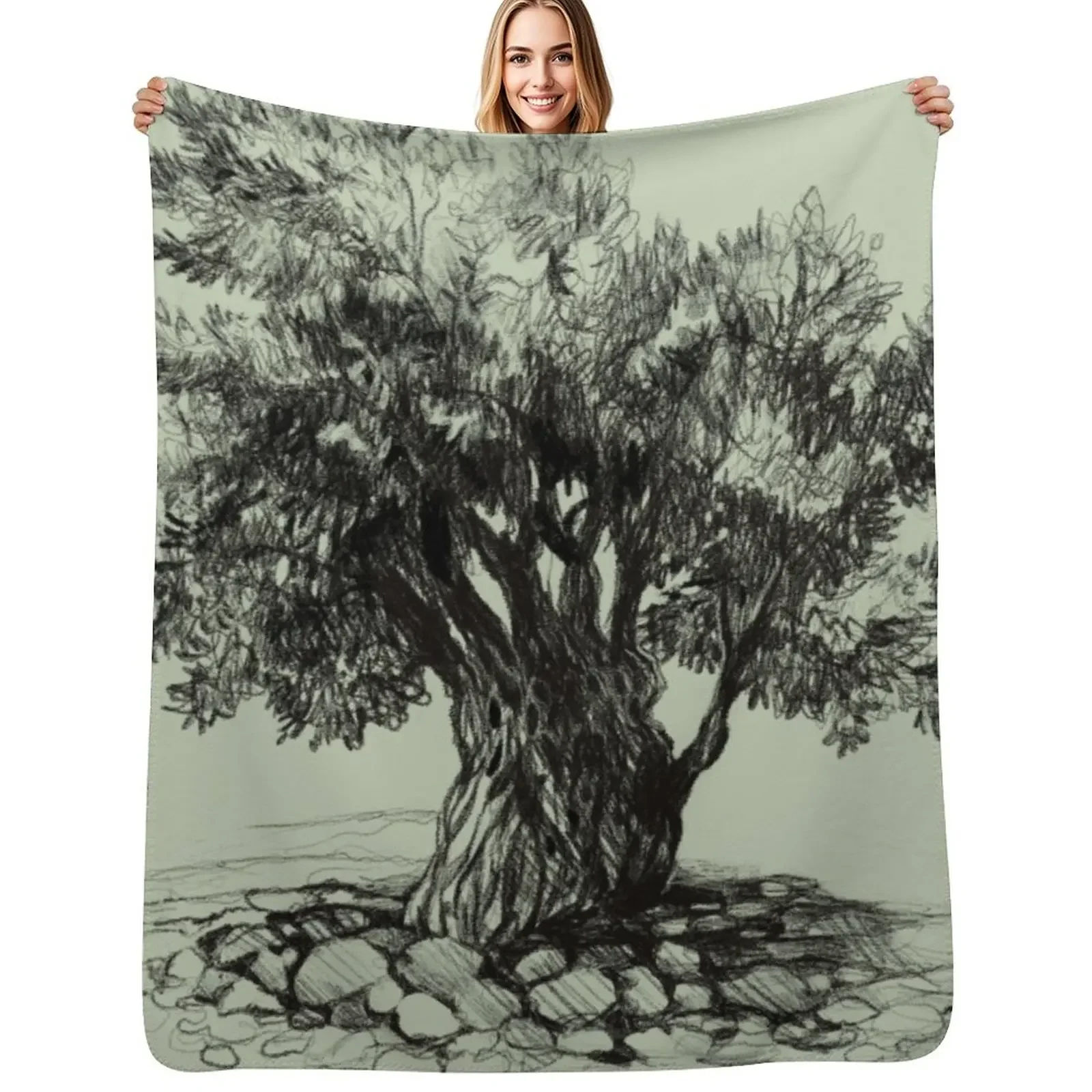 

Old olive tree Throw Blanket anime Extra Large Throw for sofa Decorative Beds Blanket