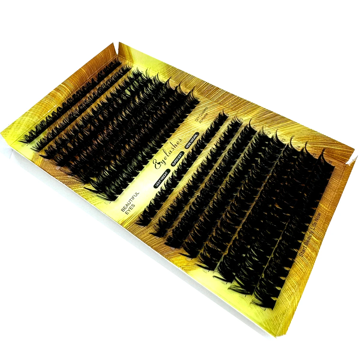 New 15/16 Rows Fluffy Cluster Lashes 30-100D Thick Eyelash Clusters D Curl Individual Lashes DIY Natural Lash Extensions eyelash