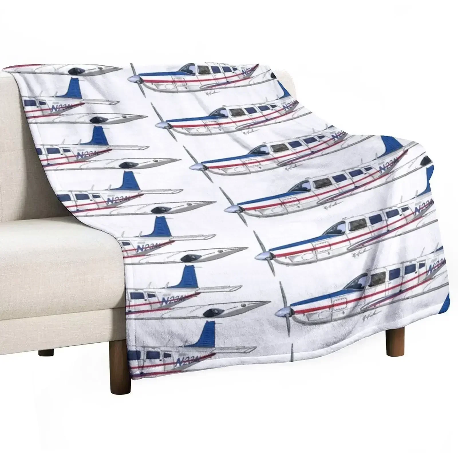 

Piper Saratoga N23AL Throw Blanket Soft Warm Blanket Gift for Grandparents