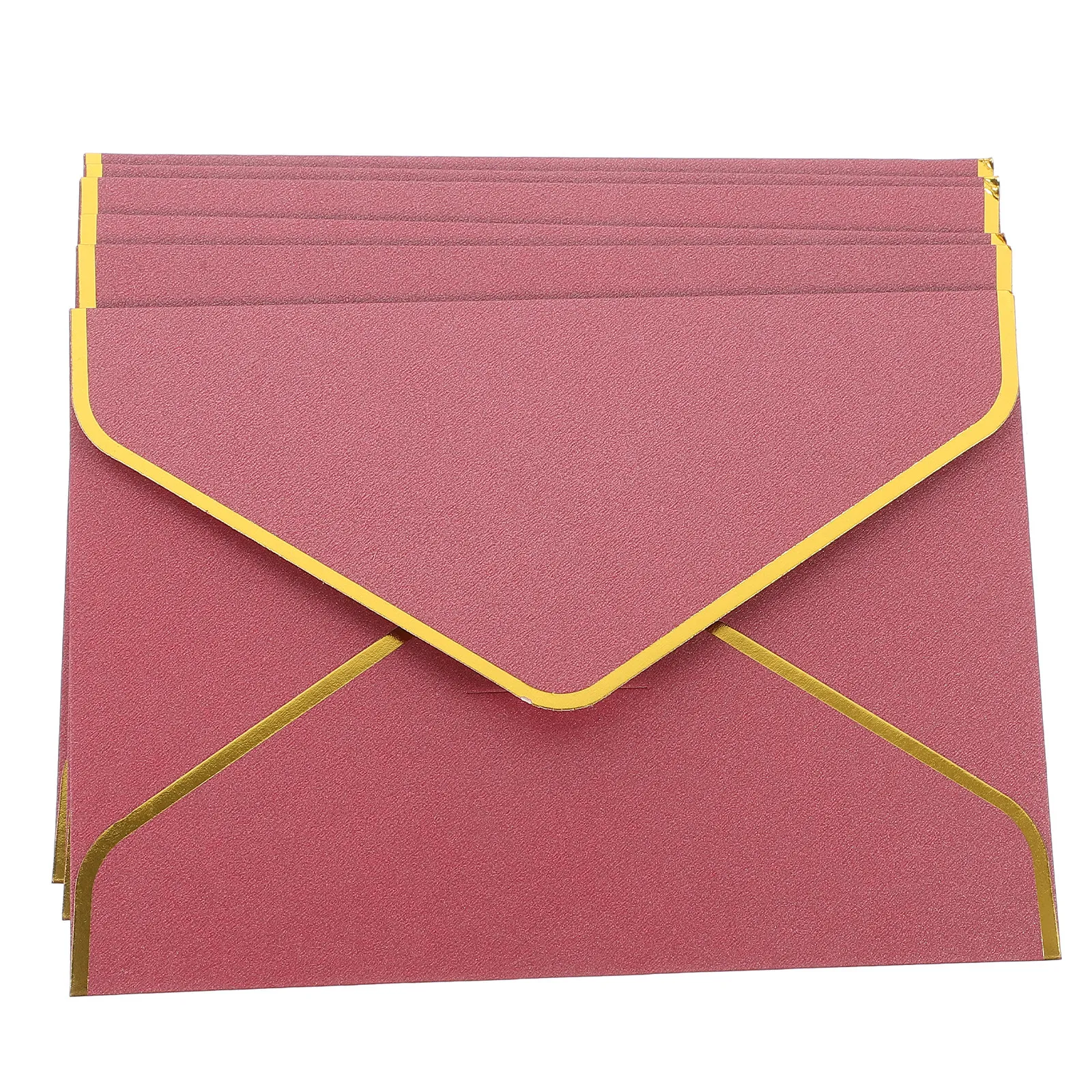 

6Pcs Elegant Gold Foil Envelopes Retro Wedding Invitations Blank Cards Envelopes for Birthday Valentine Party Celebration