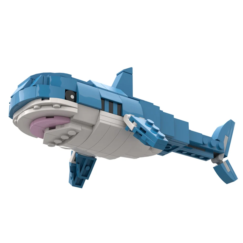 

215 шт. MOC Ikea Shark Blabuhaj строительные блоки Рождественский подарок вдохновляет неограниченное количество креативных строительных наборов