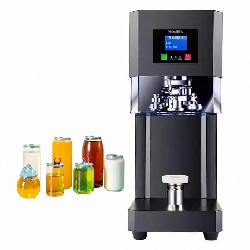 Hot Sell Semi Automatic Beverage Coffee Soda Cans Tin Cup Bottle Sealer Canning Aluminum Can Sealing Machine