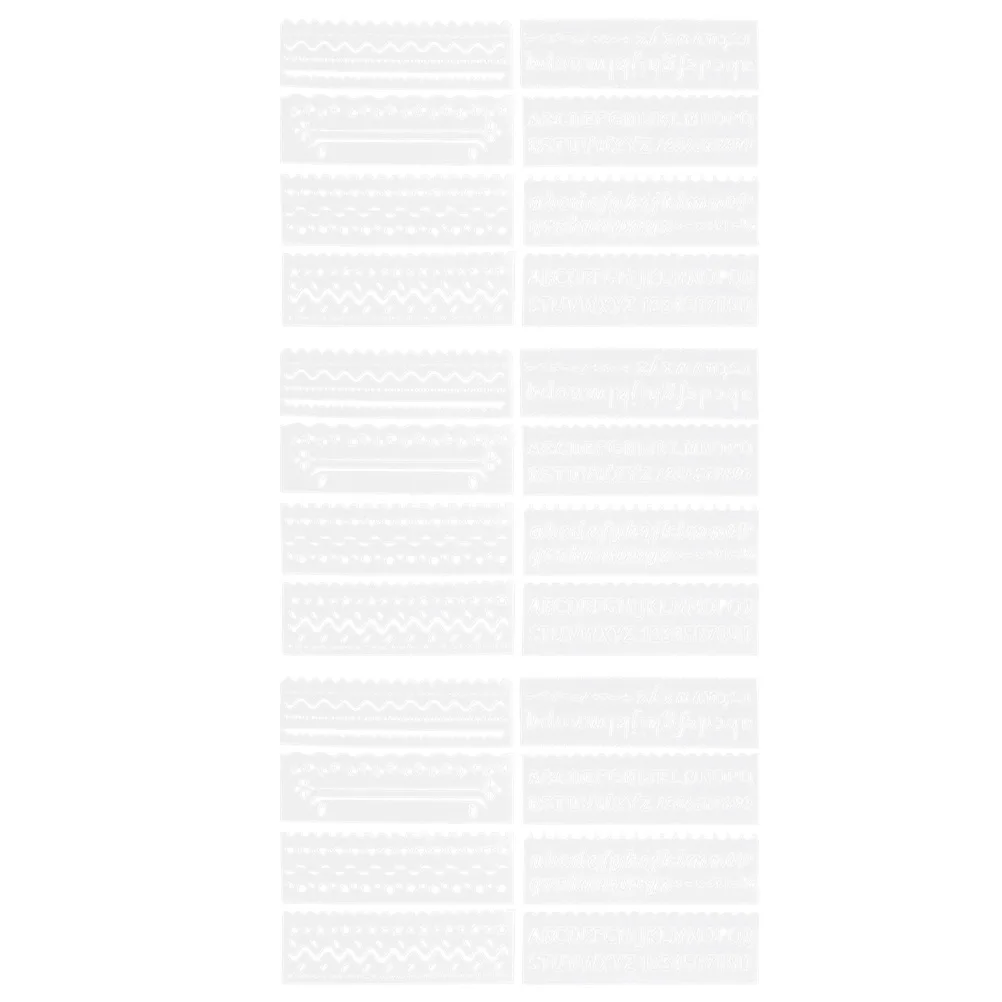 

3 Sets Lace Ruler Template Painting Templates Drawing Stencils Hollow for Kids Multifunctional Wooden