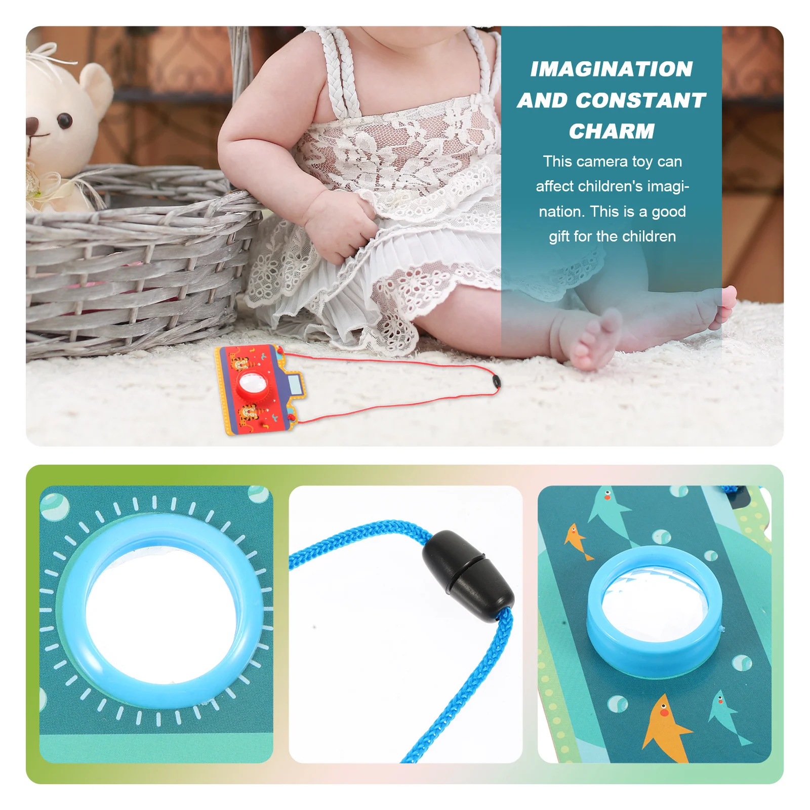 กล้องคาไลโดสโคปแบบพกพา 3 ชิ้น ลายการ์ตูน กระดาษปริซึมหลากหลาย สร้างจินตนาการ ของเล่นเสริมพัฒนาการเด็ก ของขวัญสำหรับเด็กเล็ก ฝึกการเรียนรู้สี