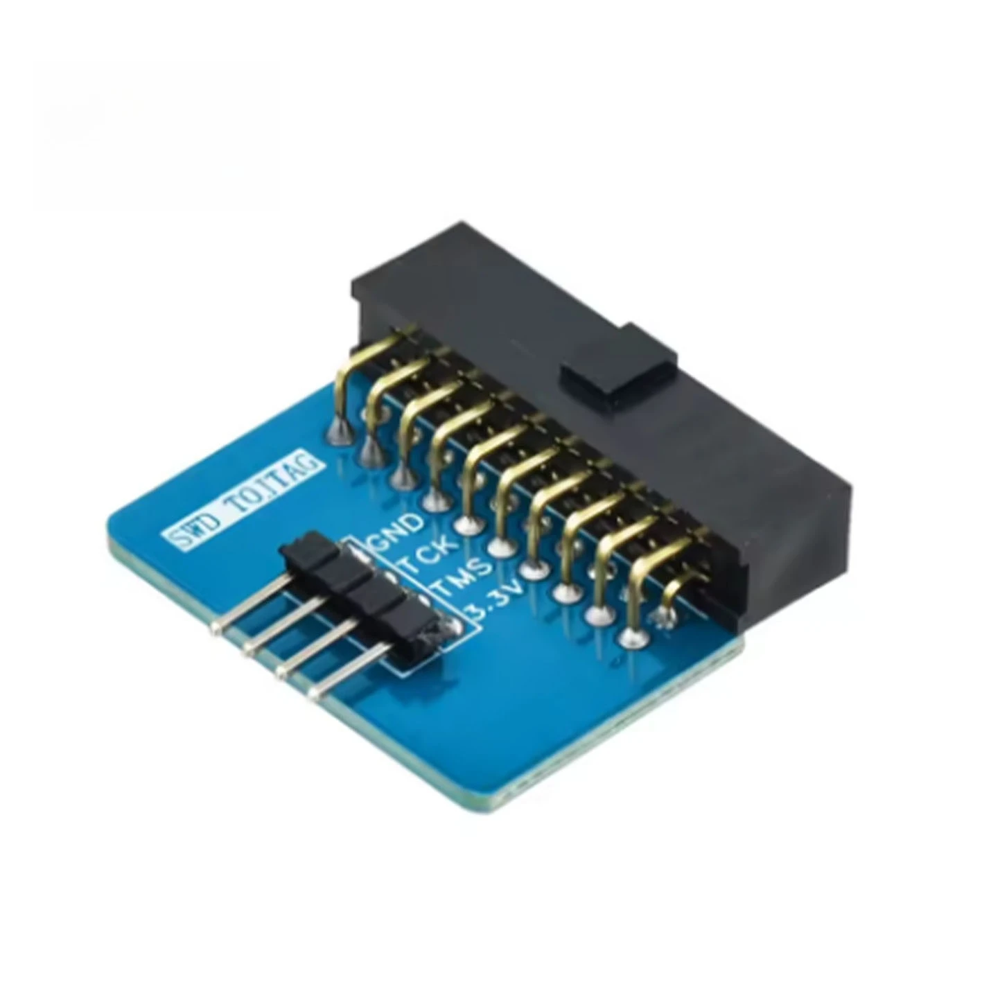 

5pcs SWD to JTAG Adapter Board 20 Pin 254mm Pitch JTAG to 4 Pin SWD Converter for JLINK ARM Debugger