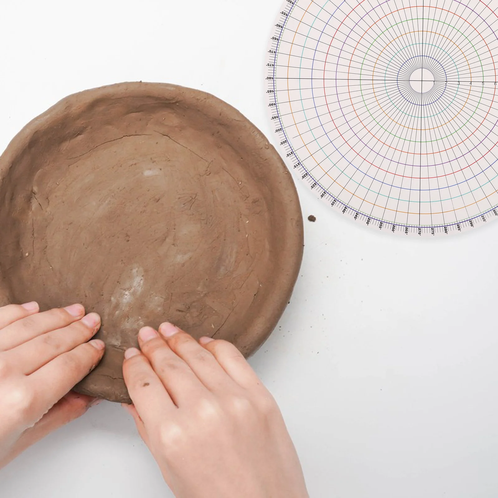 

Pottery Tool Plastic Circular Divider For Clay Art Precision Measuring Gauge Ceramic Modeling Diy Kit Rotary Disc