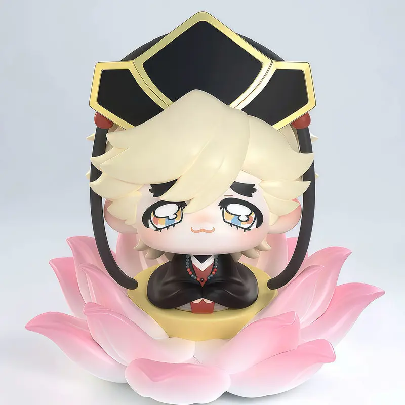 Demon Slayer Douma Q Version Figure Lotus Sitting Pose Anime Figurine Car Ornament PC Case Decor Noodle Press Model Toy Gift - view 5