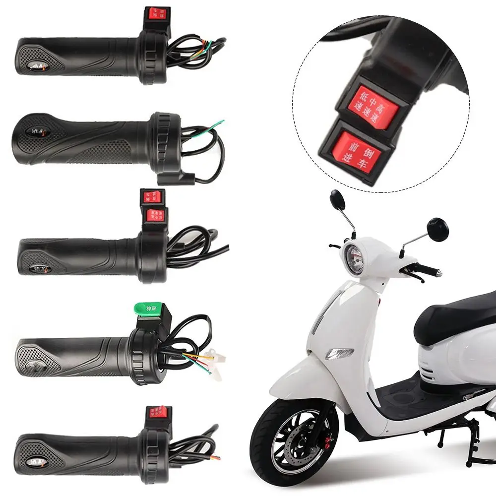 E-Bike Twist Throttle 12V Speed Handlebar Throttle Electric Scooter Twist Cycling Throttle Grip Electric Bicycle Accessories