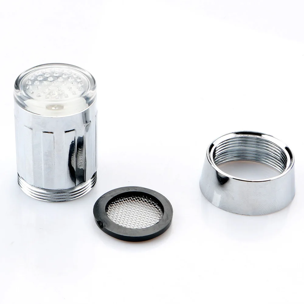 Novelty Design 7 Color RGB Colorful LED Light Water Glow Randomly Change Colors Stainless Steel Faucet Tap