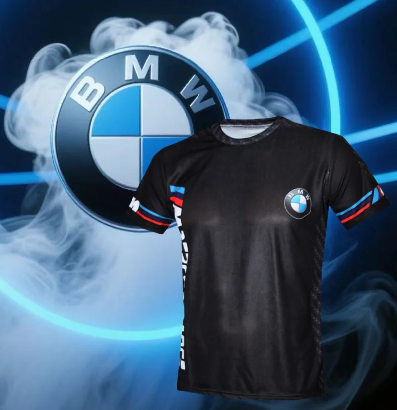

Лето 2022, брендовая мужская быстросохнущая футболка с короткими рукавами BMW Motorcycle Racing, удобная и дышащая повседневная модная свободная футболка