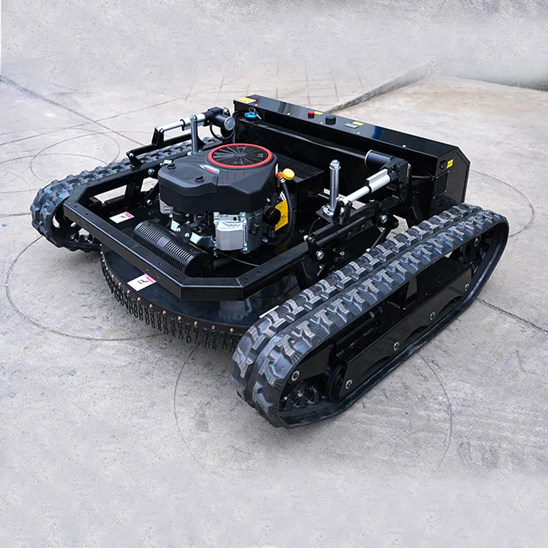 Remote Operated Crawler Grass Cutter High Cutting Efficiency RC Mower Suitable For Landscape Greening Work