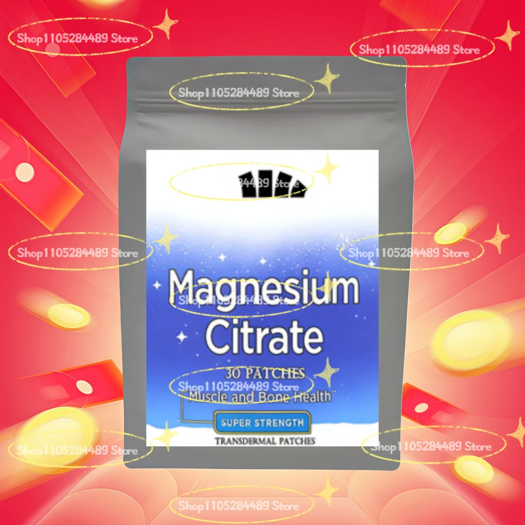 Magnesium Citrate Transdermal Patches Energy Muscle Immune System Support 30 Patches