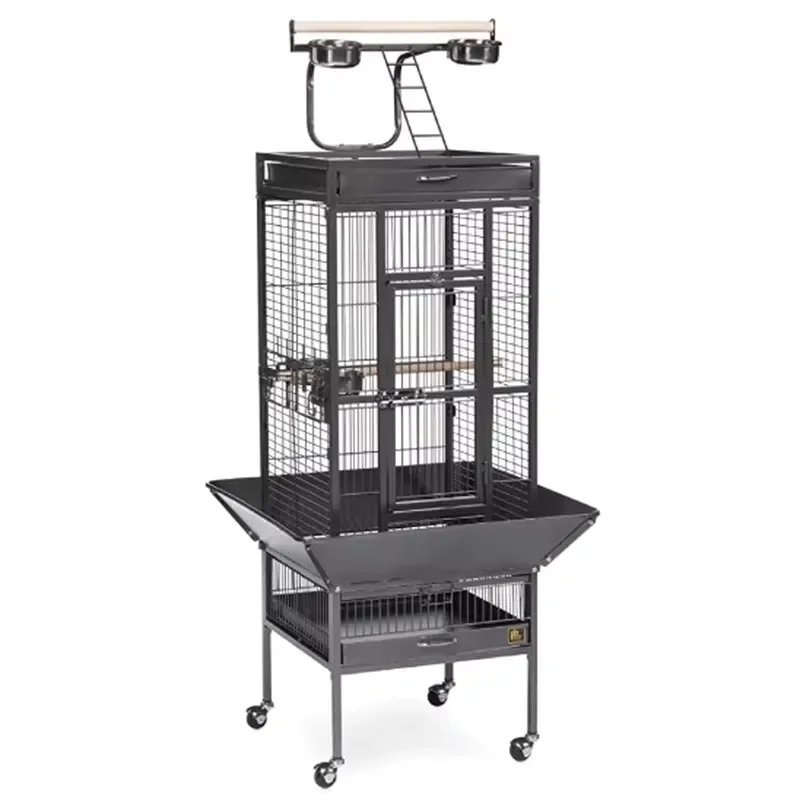 New Bird Cage Large Play Top Parrot Finch Cage Macaw Cockatoo Pet Supplies