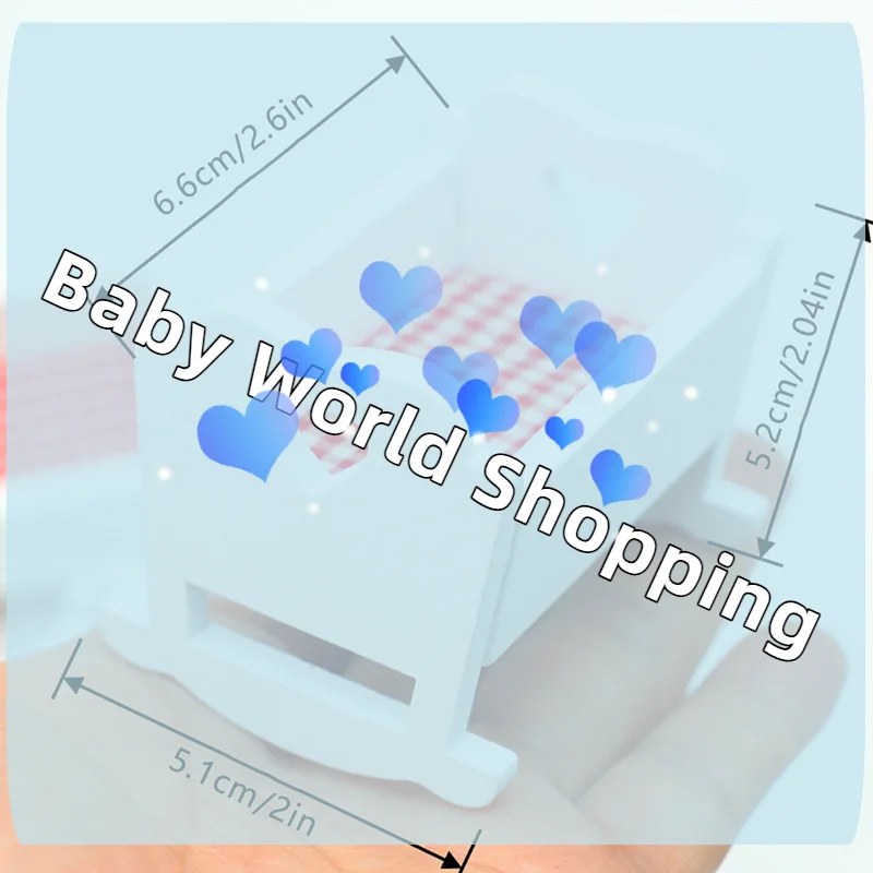 Cuna en Miniatura para Casa de Muñecas 1:12, Cuna para Bebé, Muebles para Casa de Muñecas, Modelo Decorativo, Juguete, Accesorios para Casa de Muñecas