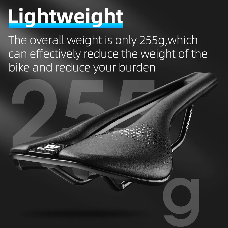 WEST BIKING Hollow Bike Saddle Short Nose Ergonomic Bicycle Cushion Shock Absorption Comfortable Cycling Seat Ultralight Saddle