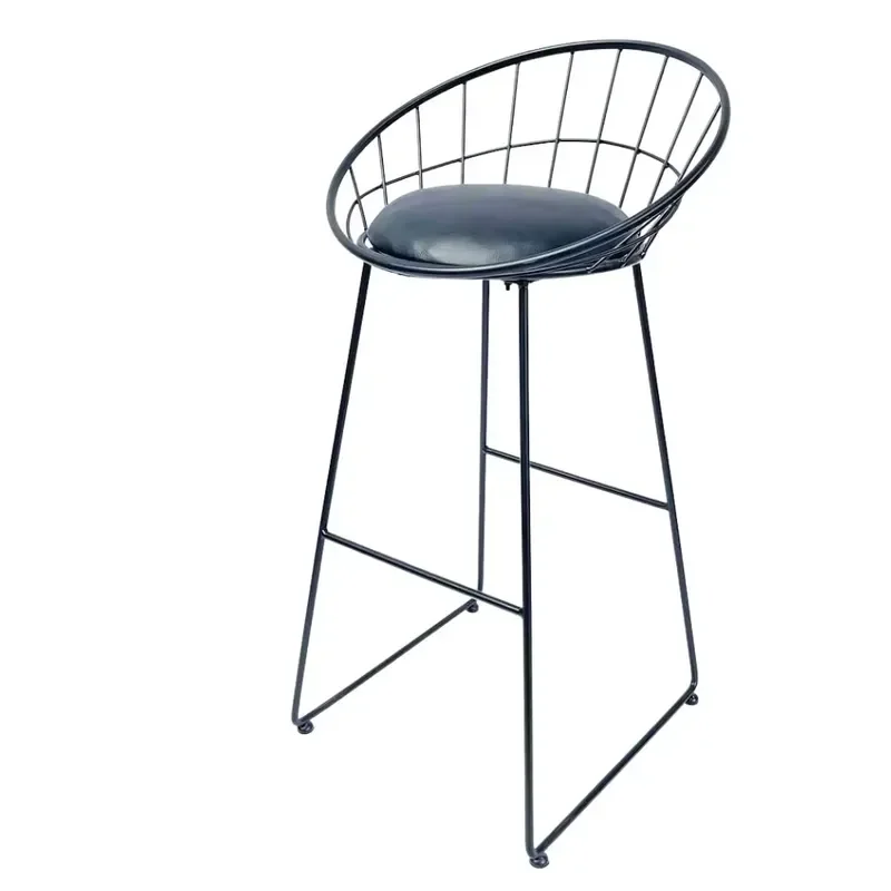 Industrial Style Durable Metal Bar Stool Adjustable Seat for Kitchen Dining Room Home Bar