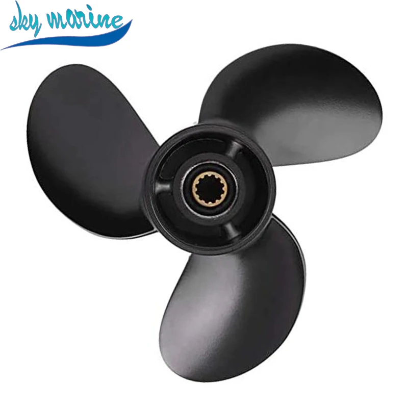 3B2-64517-0 Propeller 8.9*8.5 Aluminum Alloy For Tohatsu Outboard Motor 2 Stroke 9.8HP Hidea 2T 9.8HP 3B2-64517 Boat Engine